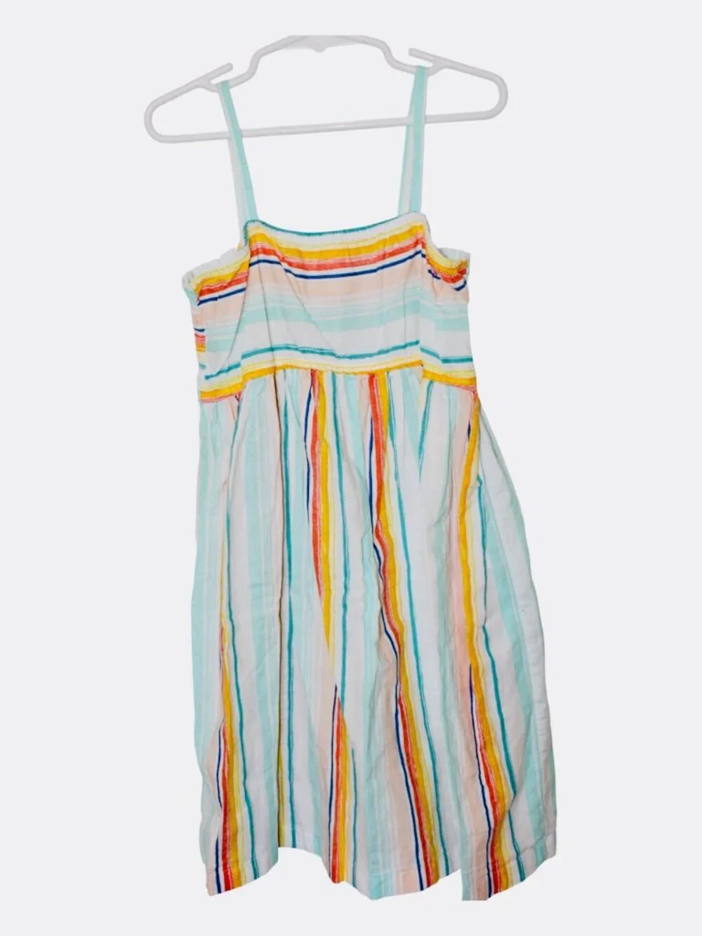 Carter's | Girl's | Size 7/7A | Striped Smocked Tank Top Dress | Summer Dress